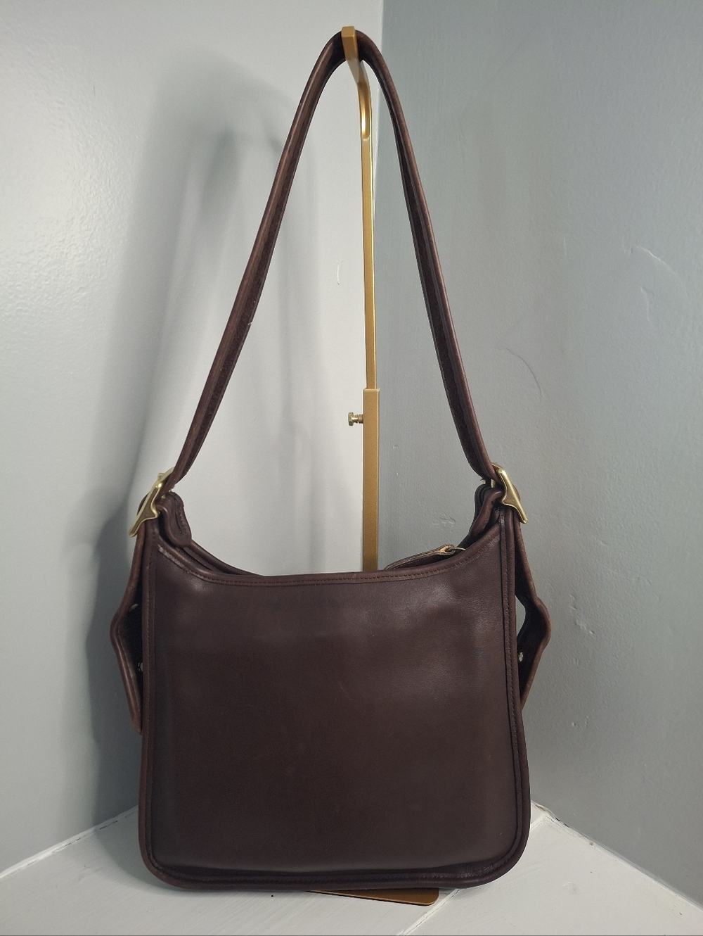 Coach Vintage Legacy Zip Bag In Mahogany Made In USA 1997 EUC - Picture 2 of 8